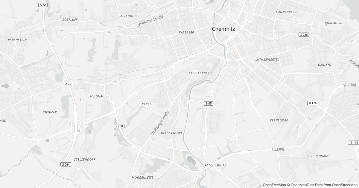 Polizeimeldungen Kappellenberg — Karte Karte mit 2 Polizeimeldungen aus Kappellenberg (Chemnitz) aus den letzten zwölf Monaten