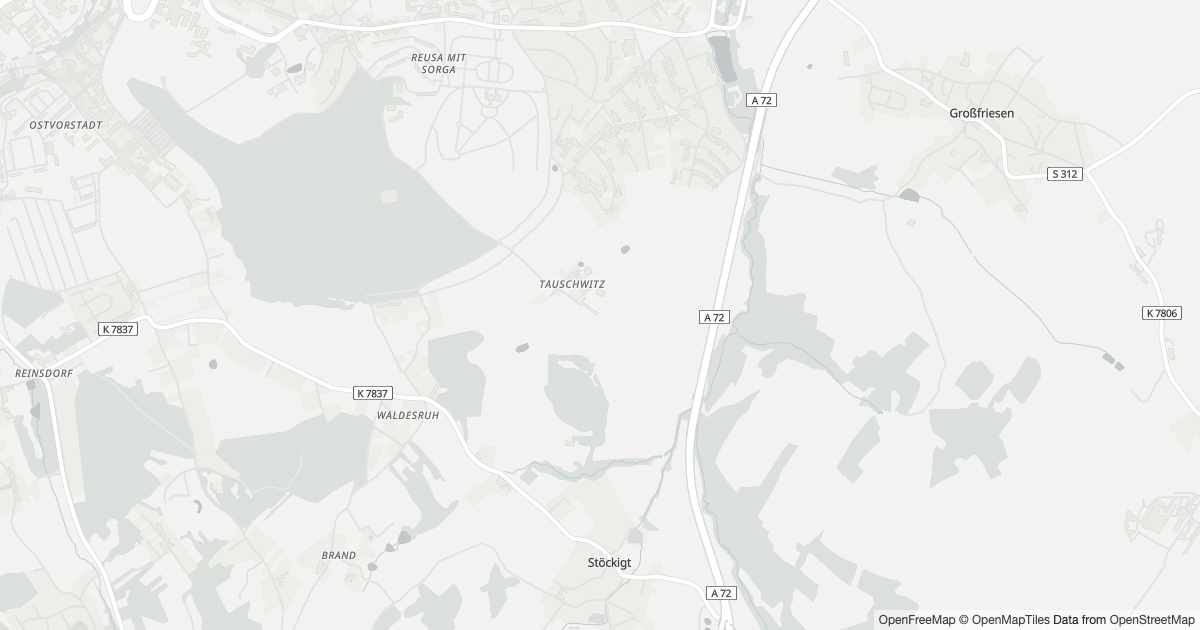 Polizeimeldungen Kleinfriesen — Karte Karte mit 6 Polizeimeldungen aus Kleinfriesen (Plauen) aus den letzten zwölf Monaten