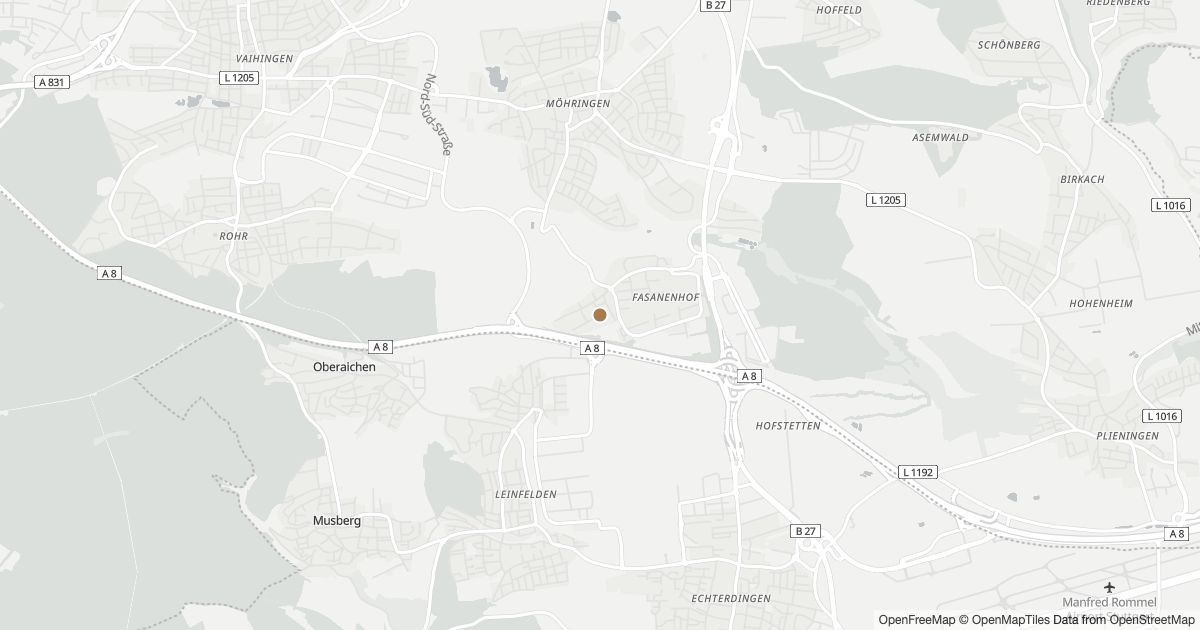 Karte mit 10 Polizeimeldungen aus Möhringen (Stuttgart) seit dem 7. August 2026