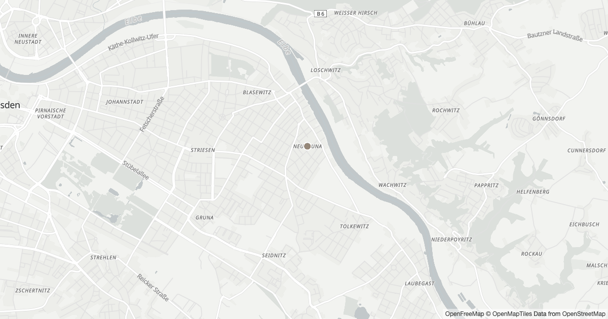 Polizeimeldungen Neugruna — Karte Karte mit 3 Polizeimeldungen aus Neugruna (Dresden) aus den letzten zwölf Monaten