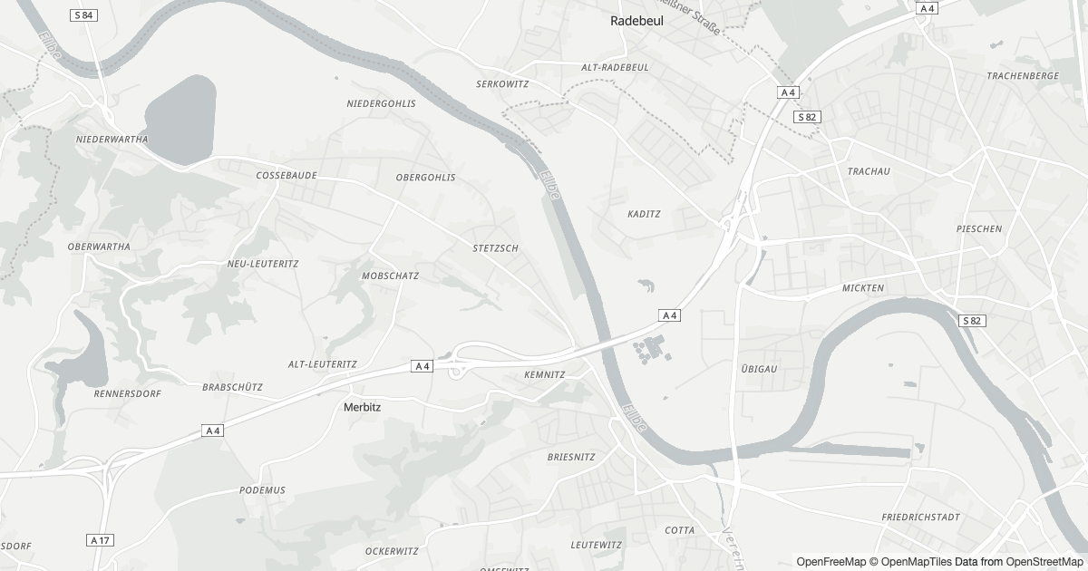 Polizeimeldungen Stetzsch — Karte Karte mit 6 Polizeimeldungen aus Stetzsch (Dresden) aus den letzten zwölf Monaten
