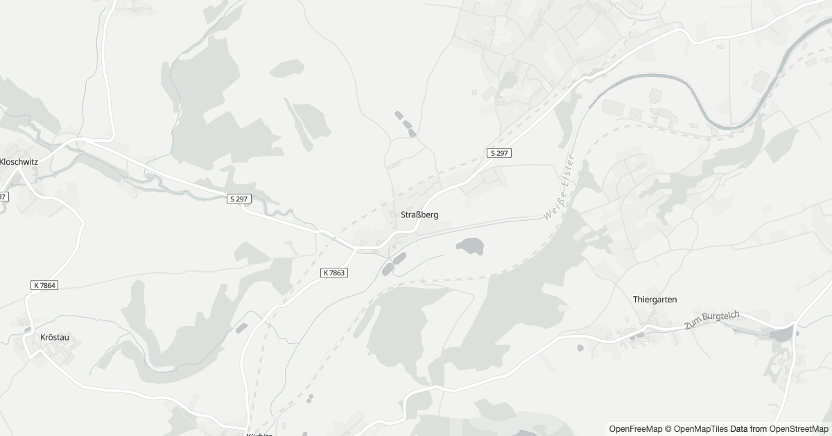 Polizeimeldungen Straßberg — Karte Karte mit 5 Polizeimeldungen aus Straßberg (Plauen) aus den letzten zwölf Monaten