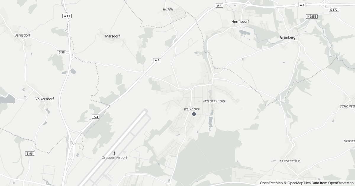 Polizeimeldungen Weixdorf — Karte Karte mit 7 Polizeimeldungen aus Weixdorf (Dresden) aus den letzten zwölf Monaten