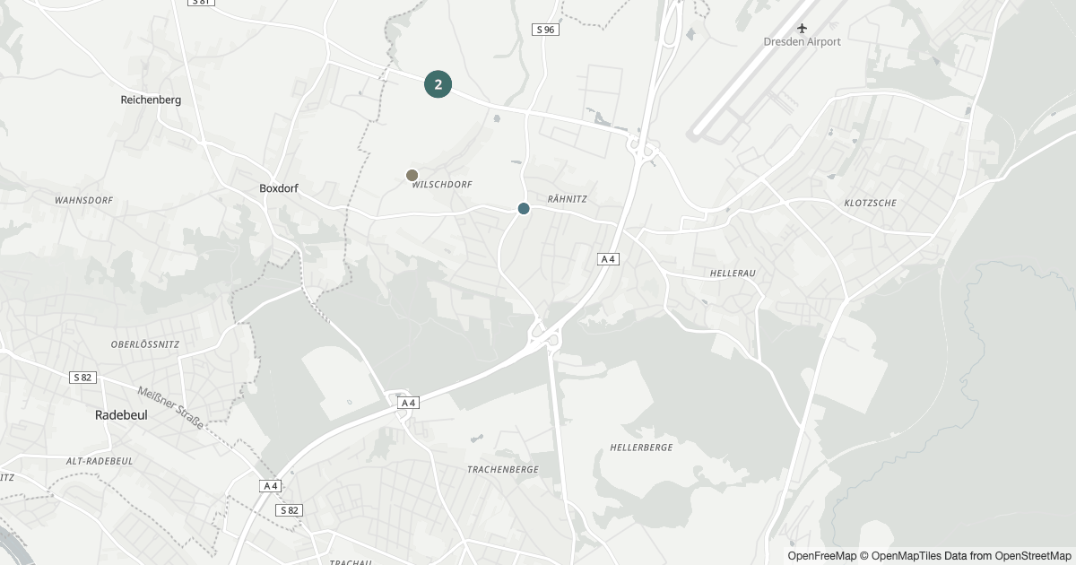 Polizeimeldungen Wilschdorf — Karte Karte mit 10 Polizeimeldungen aus Wilschdorf (Dresden) aus den letzten zwölf Monaten