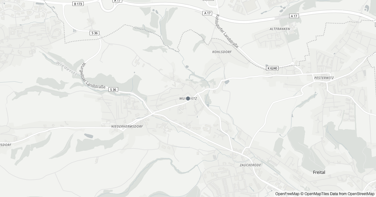 Polizeimeldungen Wurgwitz — Karte Karte mit 5 Polizeimeldungen aus Wurgwitz (Freital) aus den letzten zwölf Monaten