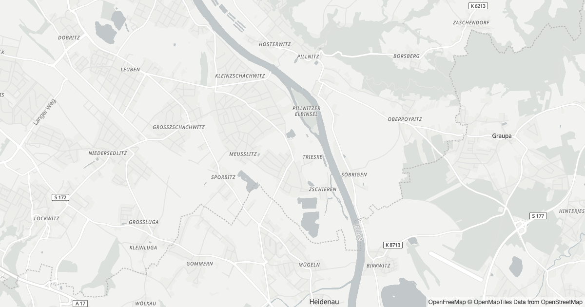 Karte mit 3 Polizeimeldungen aus Zschieren (Dresden) aus den letzten zwölf Monaten
