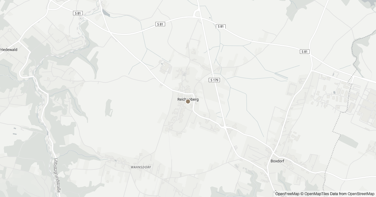 Polizeimeldungen Reichenberg — Karte Karte mit 11 Polizeimeldungen aus Reichenberg (Moritzburg) aus den letzten zwölf Monaten