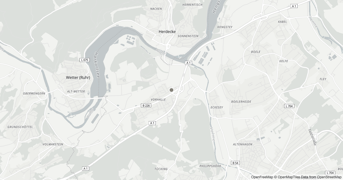 Karte mit 10 Polizeimeldungen aus Vorhalle (Hagen) seit dem 7. August 2026
