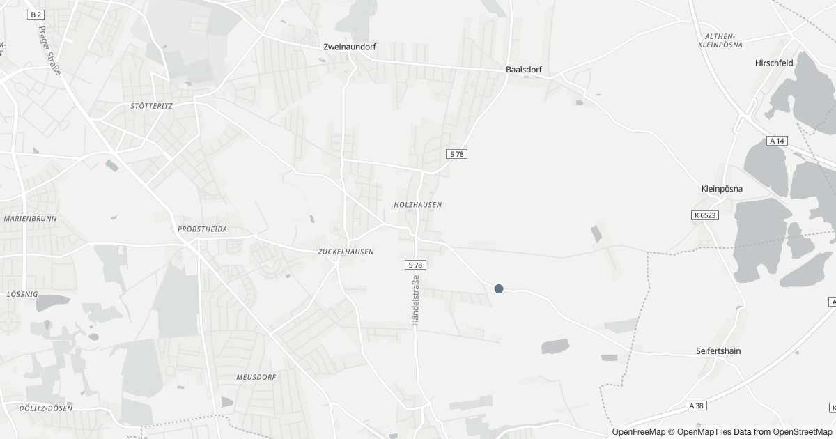 Karte mit 3 Polizeimeldungen aus Holzhausen (Leipzig) aus den letzten zwölf Monaten