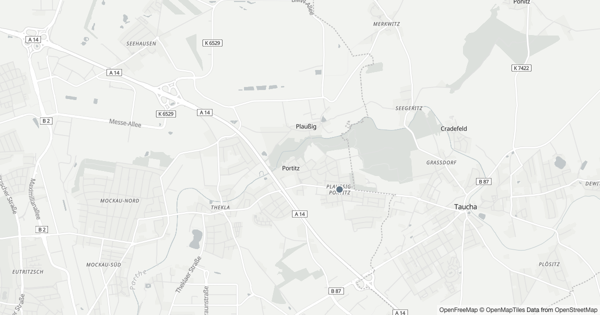 Karte mit 5 Polizeimeldungen aus Plaußig-Portitz (Leipzig) aus den letzten zwölf Monaten
