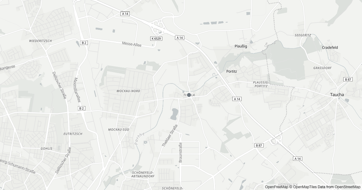Polizeimeldungen Thekla — Karte Karte mit 7 Polizeimeldungen aus Thekla (Leipzig) aus den letzten zwölf Monaten